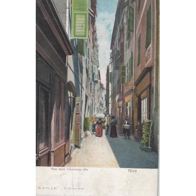 Nice Une rue de l'ancienne ville vers 1900